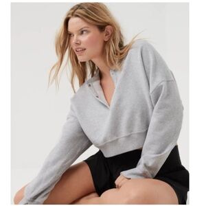 Offline by Aerie Throwback Snap Fleece Sweatshirt